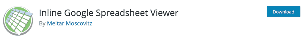 Inline Google Spreadsheet Viewer